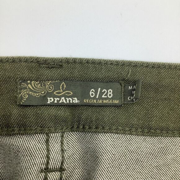 Prana Womens‎ Jeans Green Size 6/28 - Picture 5 of 6